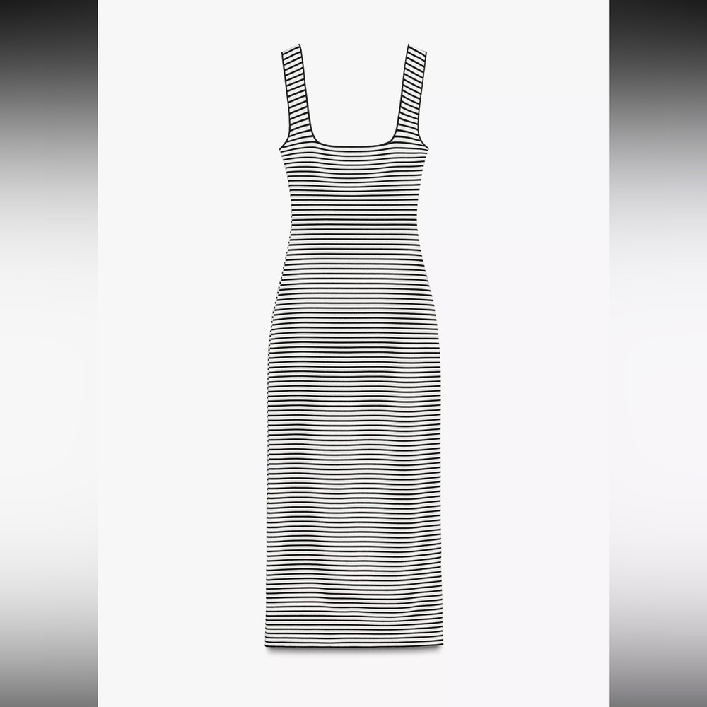 Zara Stretch Square Neck Dress